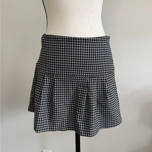 V&X Womens Plaid Pleated Mini Skirt